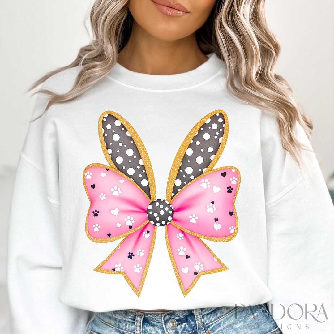 Pink Bunny Bow Png, Easter Png, Cute Bunny Ears Png, Easter Bow Png ...