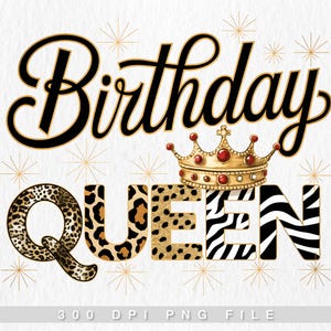 Birthday Queen Png, Birthday Queen Design, Birthday Queen Illustration, Birthday Png, Birthday Party Png, Birthday Design Png