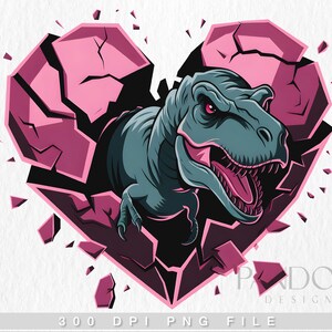 Valentines Day Dinosaur Png, Kids Valentines Day Png, Valentines Day T-rex Png, Valentine Heart Png, Valentines Design Png, T-rex Png