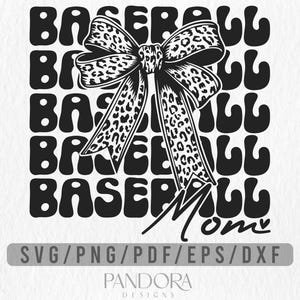 Mamá de béisbol SVG PNG, Vida de béisbol SVG, Mamá deportista SVG, Corazón de béisbol SVG, Lazo de coqueta de béisbol SVG, Espíritu de béisbol SVG, Amor por el béisbol
