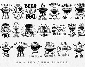 BBQ Svg Png Bundle, Barbecue SVG Bundle, Grill Svg Bundle, Cut, Cricut, Commercial Use Digital File Instant Download, BBQ Master Svg Vector