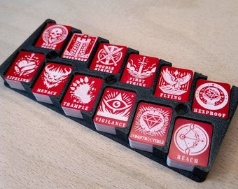 Acrylic Ability Counter Set Compatible With Magic (MTG) - Laser