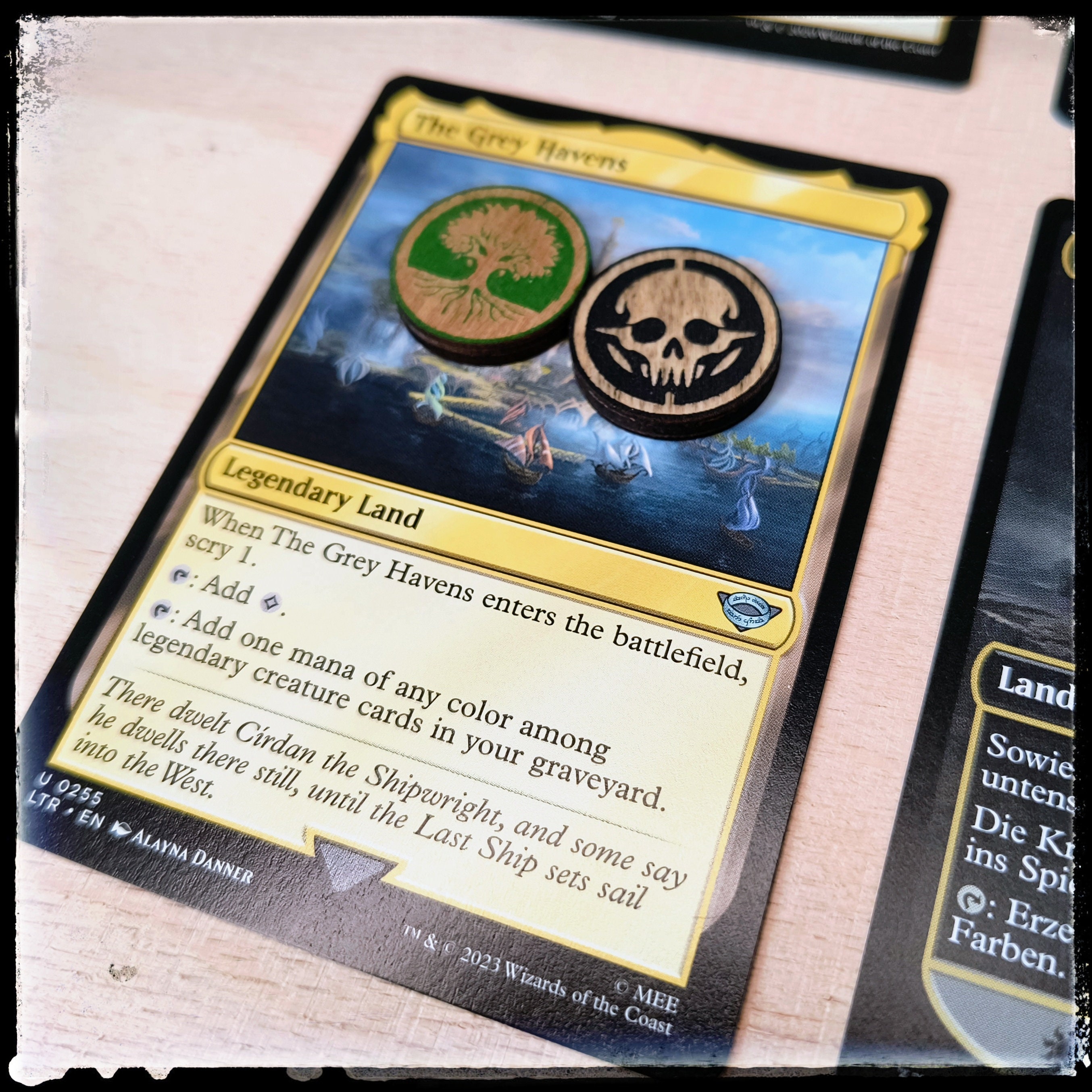MTG 木製マナカウンター (30) 収納ボックス付き - 全マナカラーの