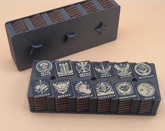 MTGアビリティカウンターセット（木製、72個）収納ボックス付き