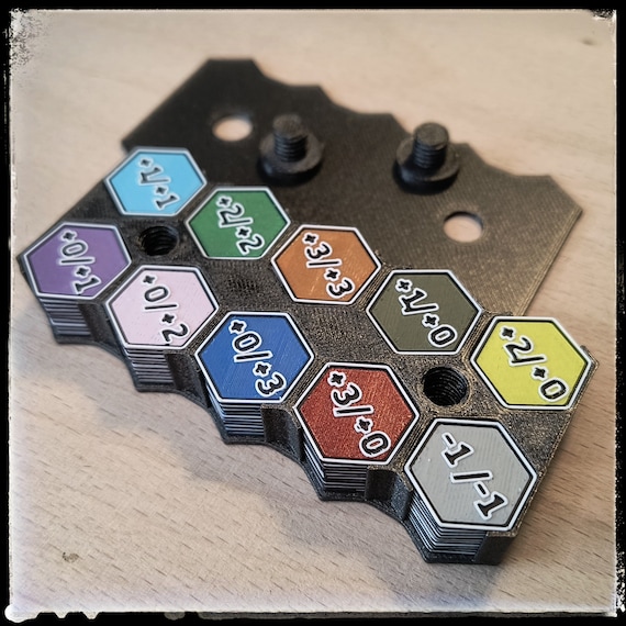 Buffer Counter / Token / Marker With Storage Box Compatible