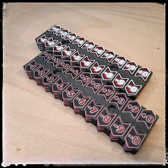 MTG Modular Buff Counter Set (160) – 3d-printed With Storage Box