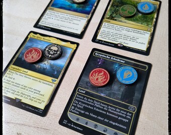 MTG 木製マナカウンター (30) 収納ボックス付き - 全マナカラーの