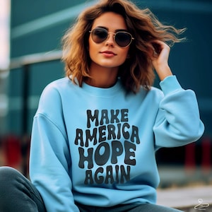 Bluza z kapturem Make America Hope Again - Rozprzestrzeniaj pozytywność i jedność