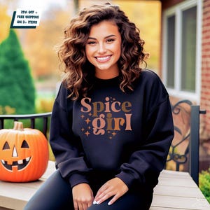 Spice Girl Shirt - Adorable Fall sweatshirt for Pumpkin Spice Lovers