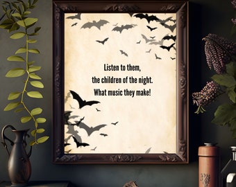 Dracula Quote Print: Bram Stoker Literary Art (Digital Download)