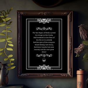 Lord Byron Quote Print: Dark Academia Gothic Decor (Digital Download)