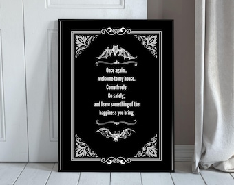Leave something of the happiness you bring: Bram Stoker Dracula Quote Print  (Digital Download)