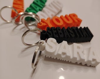 Keychain gift name customizable!!