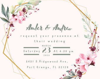 Cherry Blossom Invitation