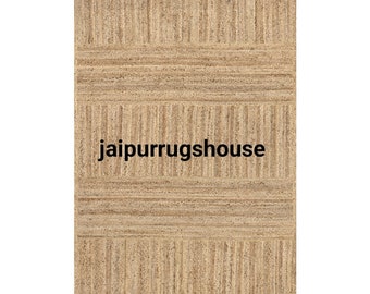 Indian handmade jute rug, Rectangular and square jute rug, Braided jute rug, rug for home  decor, Area rug, Bohemian rug, Jute rag rug