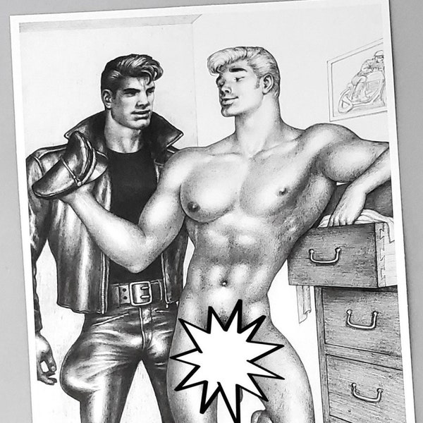 Tom Of Finland Print Leather Gay Males Photograph