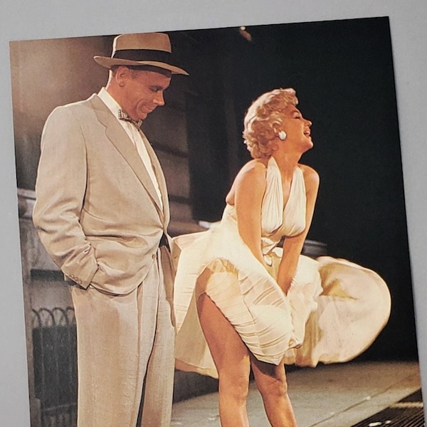 Marilyn Monroe Seven Year Itch Vintage Photograph Page Collectable Memorabillia