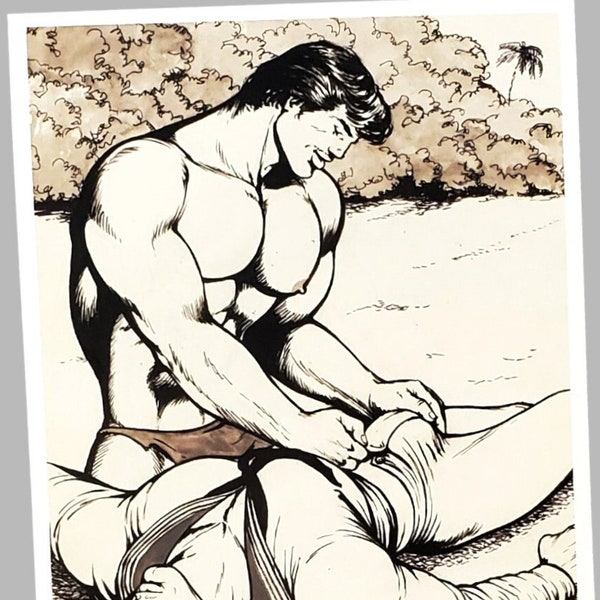 Tom Of Finland Print Gay Male Decor Gay Boyfriend Birthday Gay Bedroom Decor Vintage Style Sailor Artwork Gay Art Print Gay Military Art