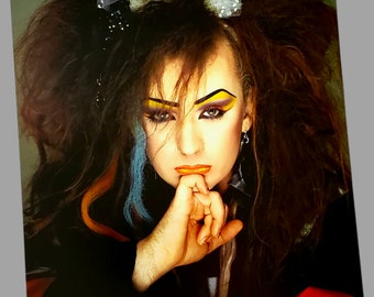 Boy George Poster Vintage Artwork Culture Club Colour by Numbers Gay Gift