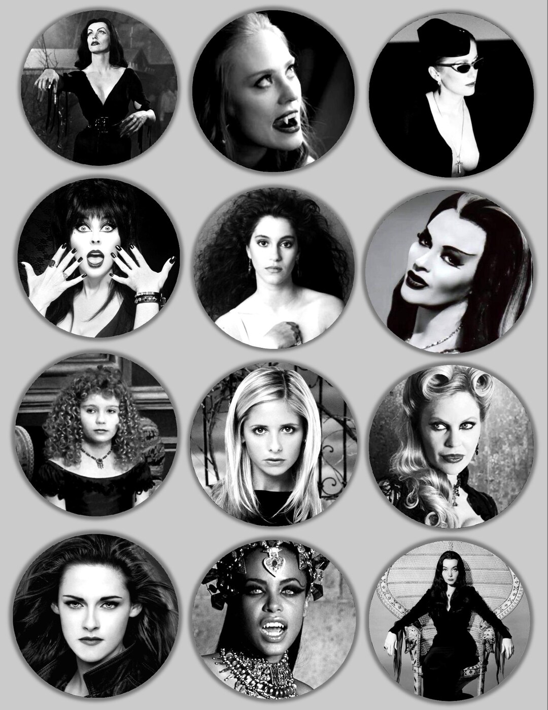 Vampire Buttons Halloween All Year Macabre Jewelry Gothic Ladies Buffy ...