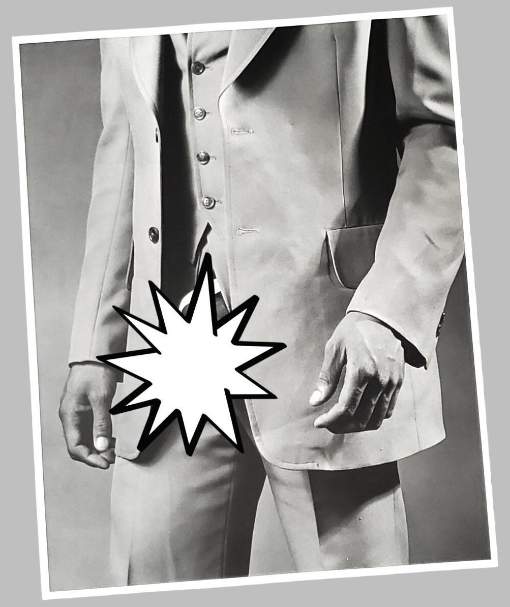 Robert Mapplethorpe Print Man in Polyester Suit Photograph Gay Male Full Frontal Home Décor Gay
