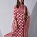 Palmette Hand-Block Kurta Black