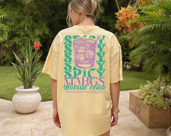 Spicy Margs Shirt Spicy Shirt Margarita Shirt Margarita Social Club Shirt Old Money Aesthetic Shirt Margs And Matrimony Shirt Tequila Shirt