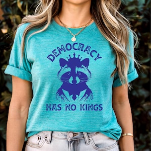 Anti Trump Shirt, Democracy has no kings shirt, upside down American flag shirt, anti maga shirt, Liberal tshirt, democrat shirt, resist tee
