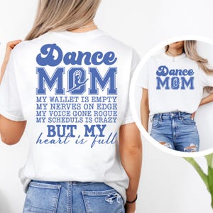 Comfort Colors® Coquette Dance Mom Shirt, Dance Mom Tee, Ballet Mom Gift, Dance Mama Shirt, Ballet Mom T-shirt, Gift for Dance Mom, Cute Tee