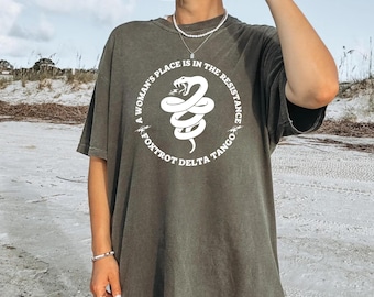 A Woman's Place is in the Resistance Shirt, Resist Fascism Shirt, Resist and Persist Tee, Vive la resistance Shirt, Anti-Trump Tee