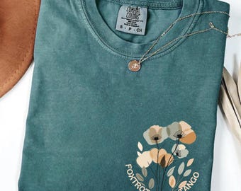 Floral Subtle Anti Trump Shirt Comfort Colors®, Anti MAGA FDT Shirt, Democrat Feminist Shirt, Liberal Shirt, Boho Flower 86 47 Shirt, Resist