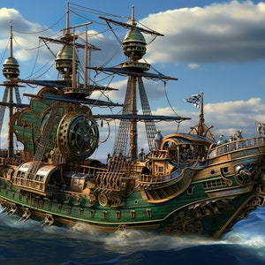 Steampunk crazy ships 18