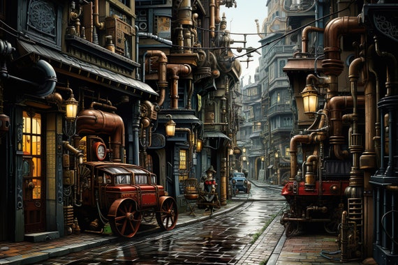Steampunk City Crazy City 7 - Etsy Canada