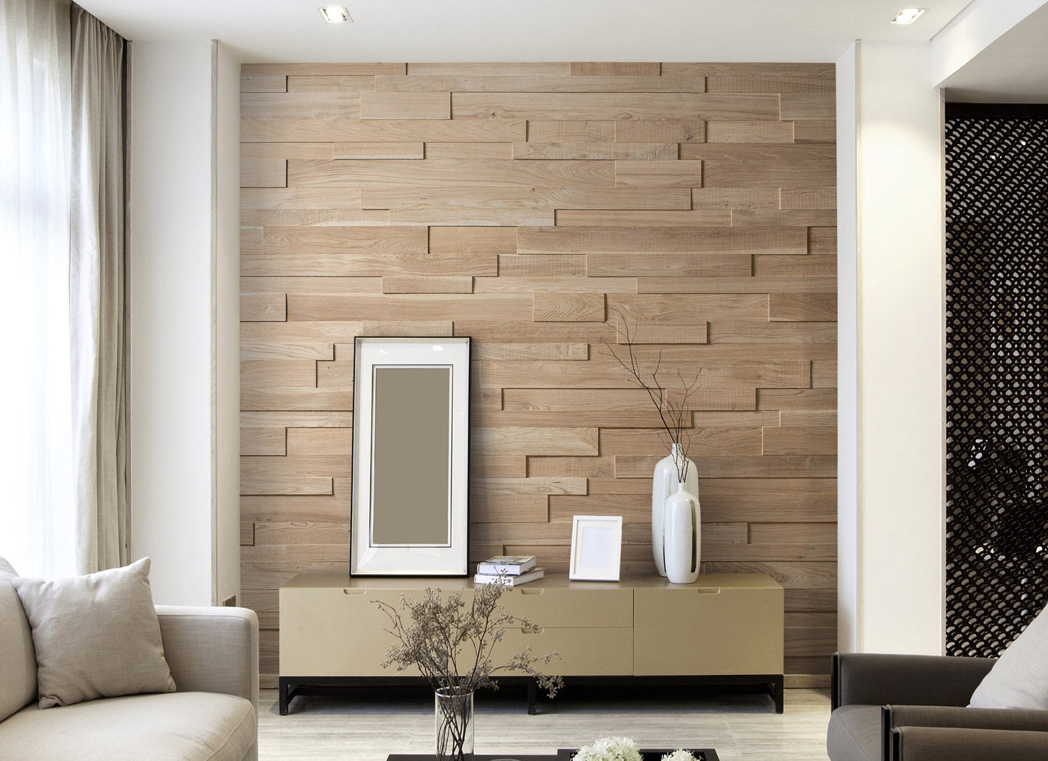 Oak Wood 3D Wall Panel "ozo" - Etsy UK