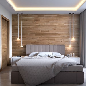 Oak wood 3D wall panel "OZO"