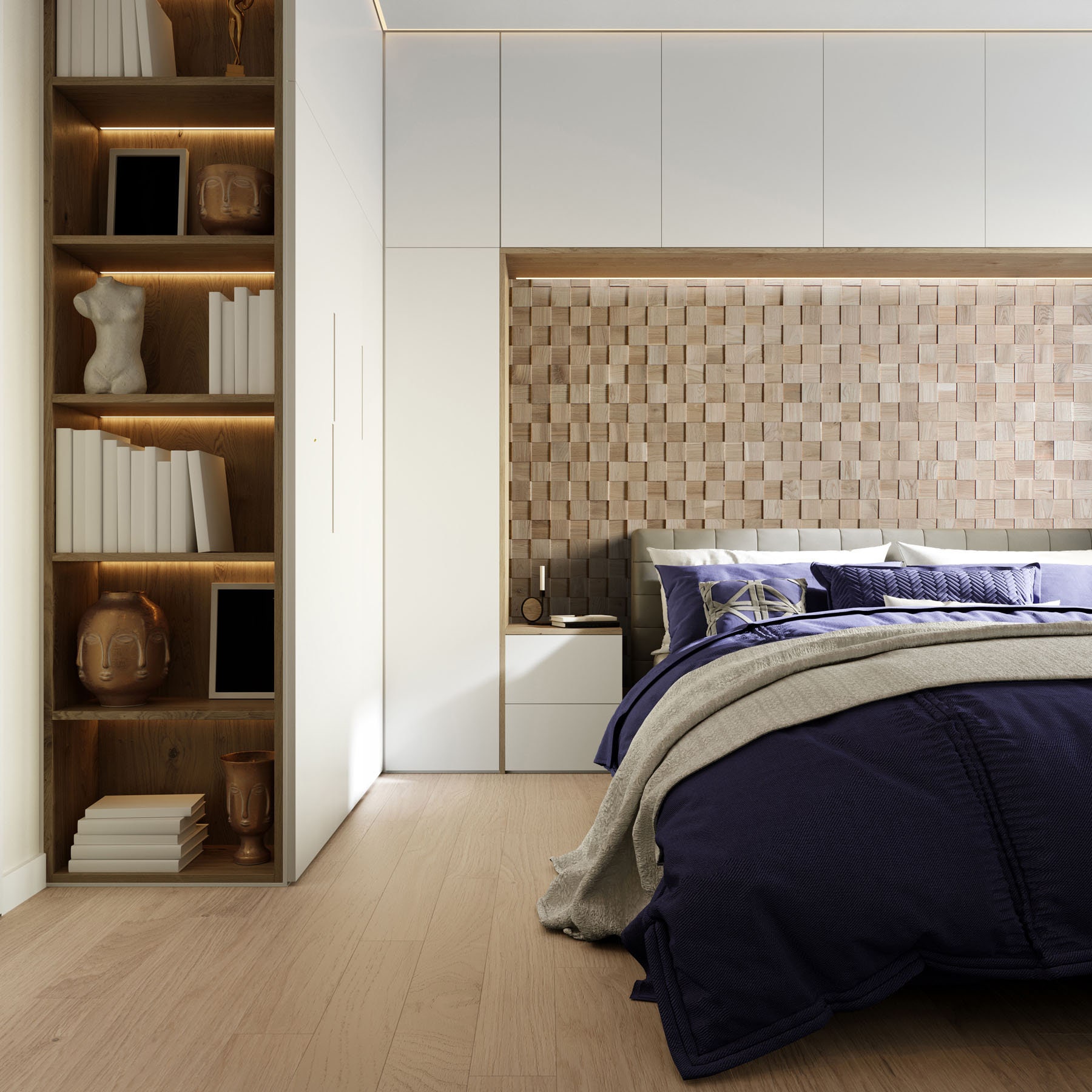 Oak Wood 3D Wall Panel "chess" - Etsy UK