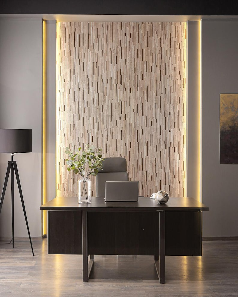 Oak Wood 3D Wall Panel "ace" - Etsy UK