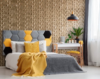 Oak wood 3D wall panel "Dominus"