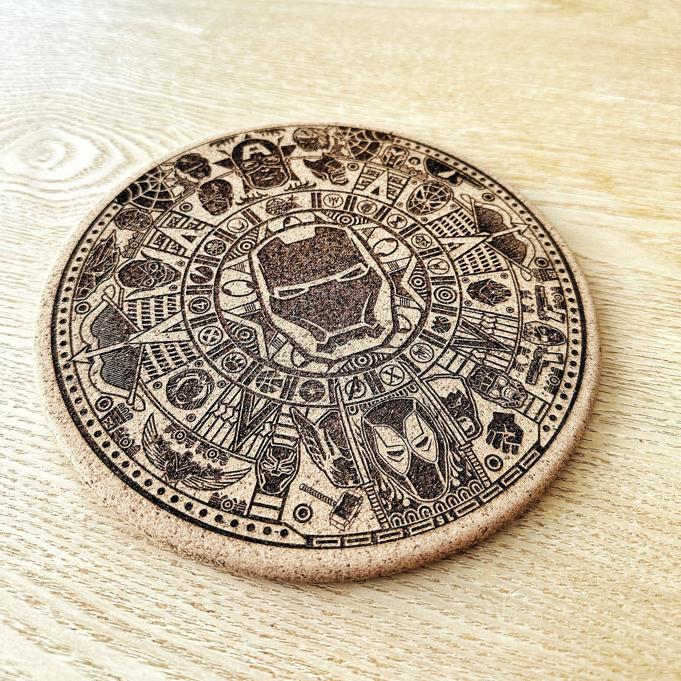 Dessous De Plat Rond émaillé Rouge