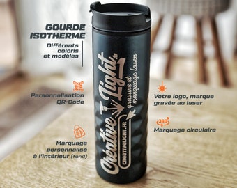 Gourde, bouteille Isotherme Inox Personnalisable