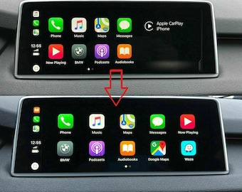 BMW Apple CarPlay and Android Screen Mirroring Split Screen to Full Screen