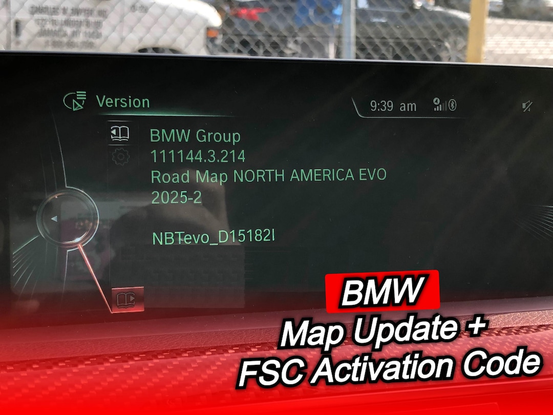 BMW North America EVO Navigation Map Update 2025-2 + FSC Activation