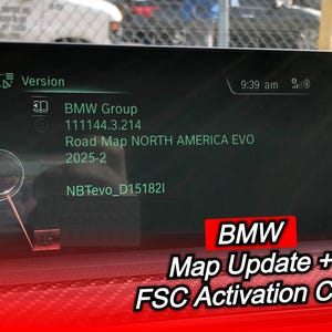 Original BMW North America Evo 2025-2 MAP + North America Evo 2025 FSC code