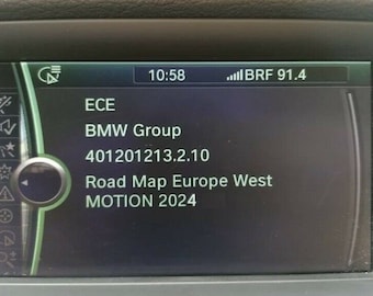 Actualización de mapas de navegación originales BMW BMW Europe Motion 2024-1 Map + Motion 2024-1 Código FSC