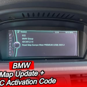 Mise à jour de la carte de navigation BMW Europe Premium 2025-2 + code d'activation Premium 2025-2 FSC