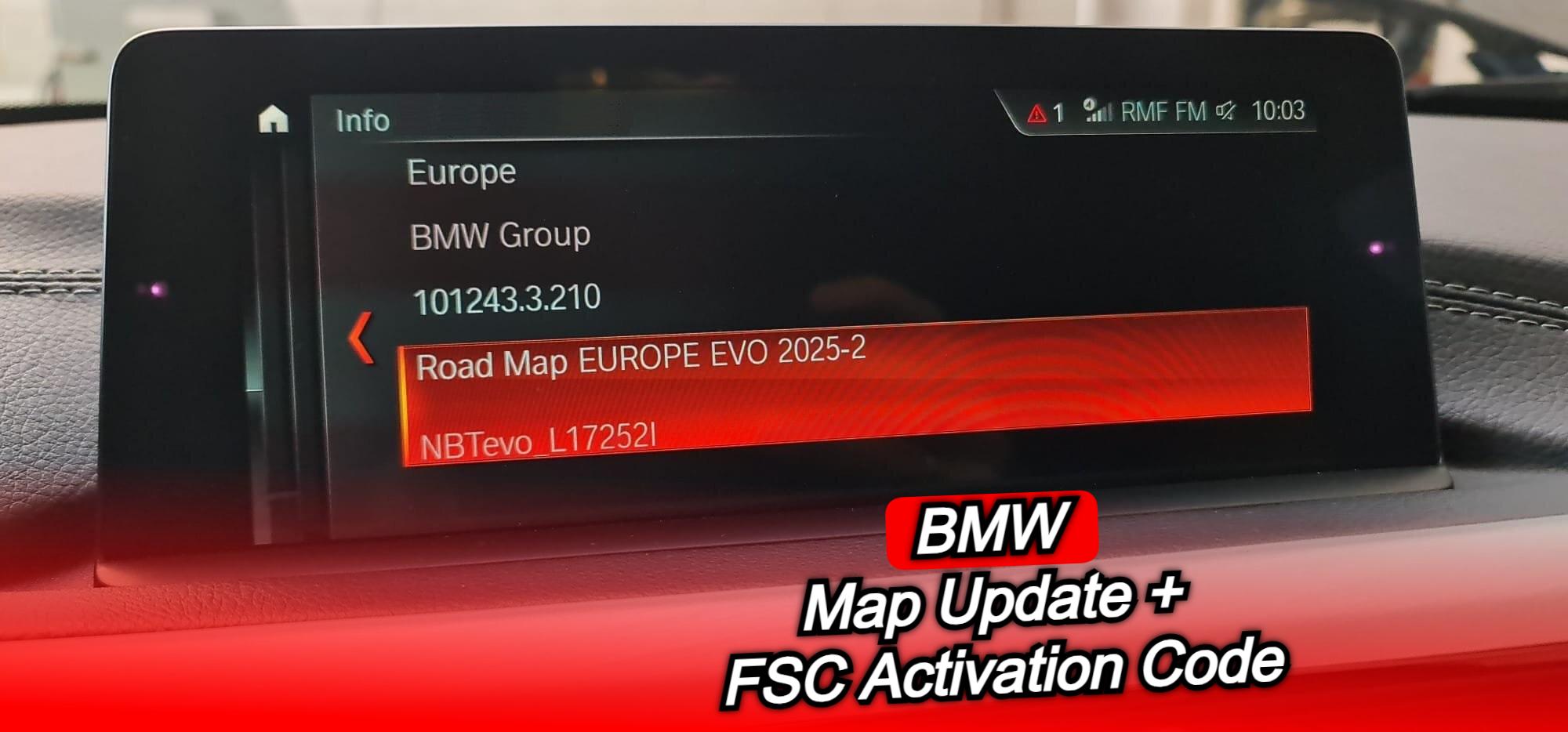 BMW Europe Evo 2025-2 Map Update + Europe 2025-2 FSC Code Für Evo ID 5/6 Einheiten - Österreich
