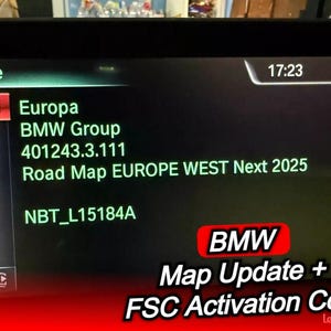 BMW Europe Next 2025 navigation map update + Next 2025 FSC activation code