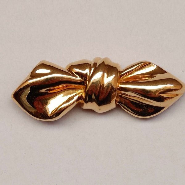 Van Cleef & Arpels 18k Gold Bow Clip Brooch