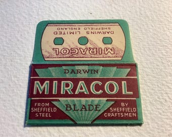 Lama di rasoio e involucro Darwin Miracol, inizio XX secolo, realizzati a Sheffield, Inghilterra
