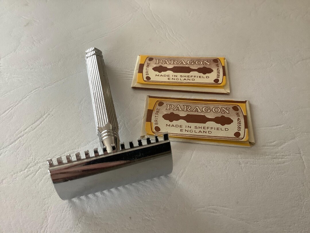 1930s Paragon Safety Razor With Blades: New Old Stock, Made in England ...